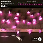Rose Quartz Gemstone Enchantment Lights