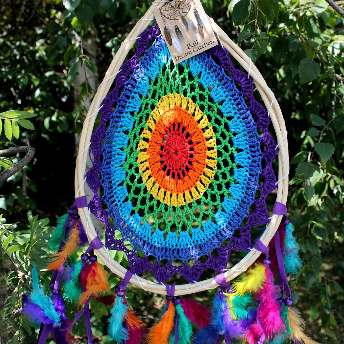 Bali Dreamcatcher - Large Multi Teardrop