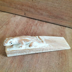 Hand-Carved Wooden Doorstop - Gecko – view 2