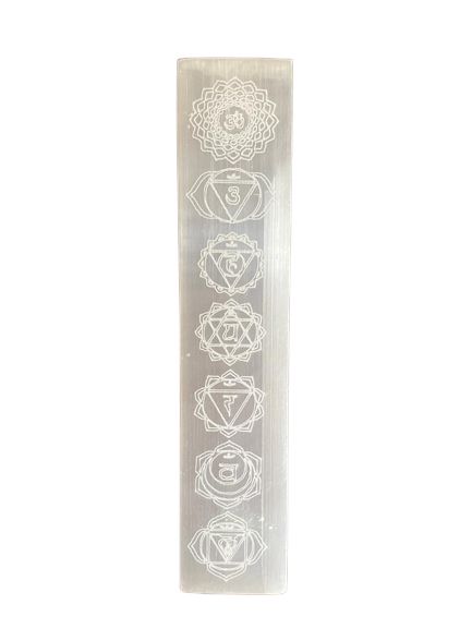 Selenite Charging Plate 20cm - Chakra Design – view 2