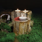 Petrified Wood Candle Holder - Single Tall – view 5