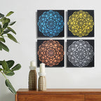 Mandala Brocade Wall Art, Set of 4 - 30 x 30cm – view 3