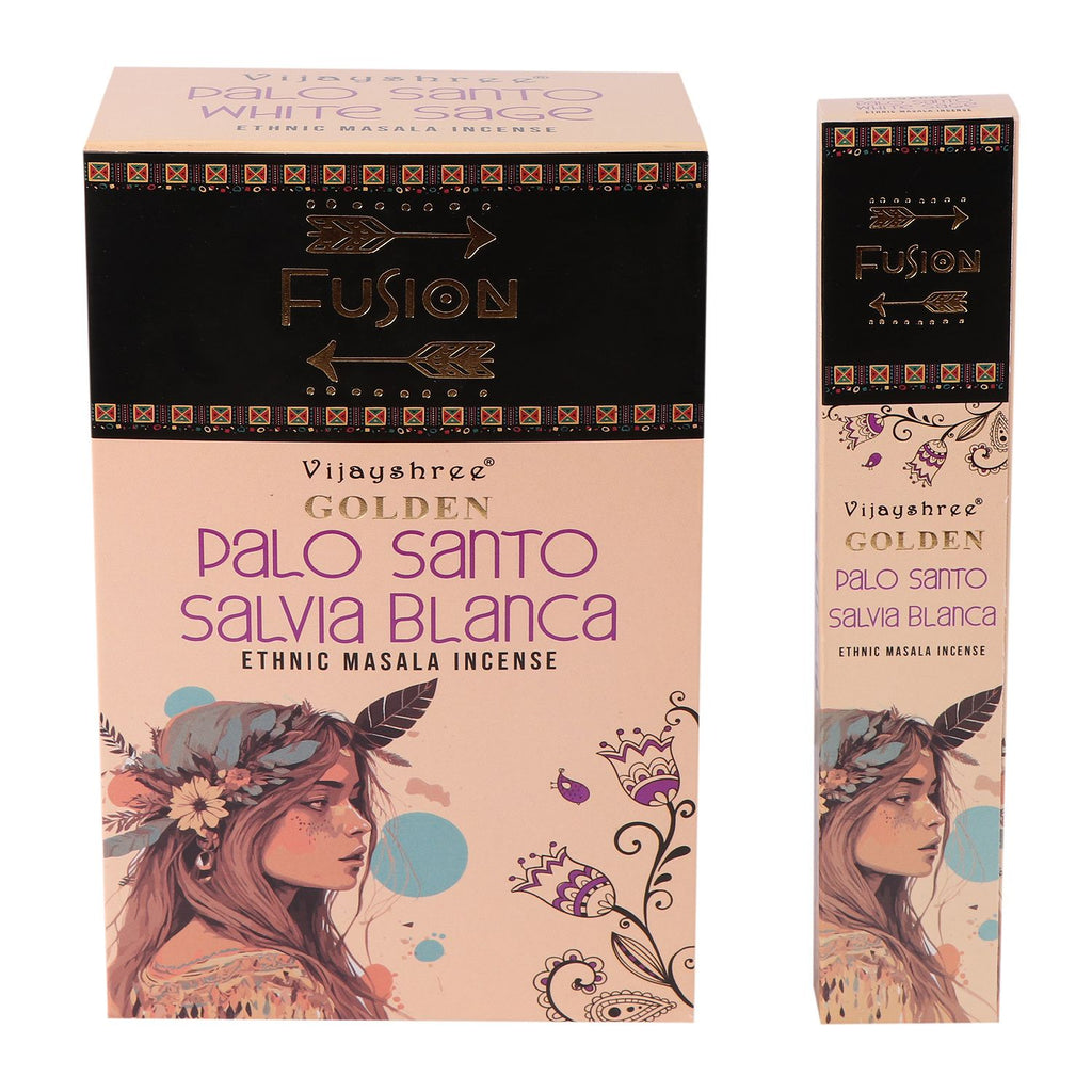 Golden Palo Santo and White Sage Incense Sticks 15g – view 4