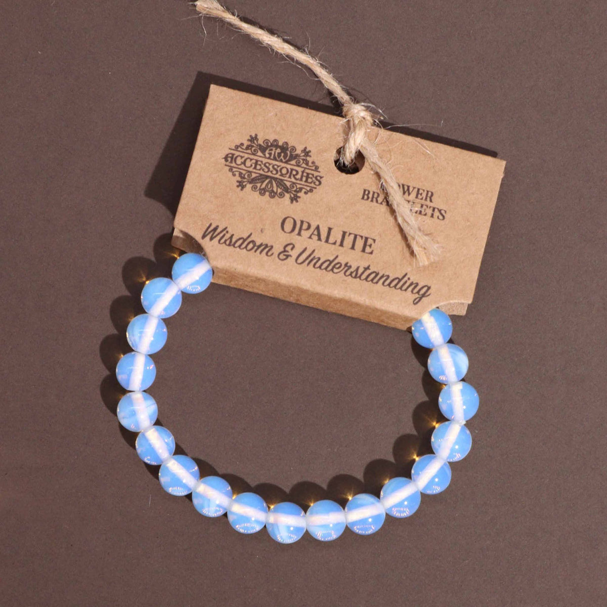 Power Bracelet - Opalite Beads 8mm
