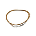 Faux Suede Pendant Cord 2.5mm x 55cm - Tan