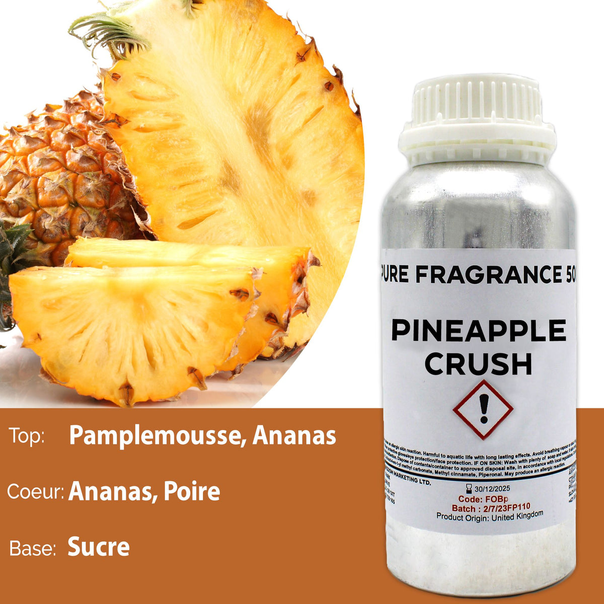 Pineapple Crush Pure Fragrance Oil - 500ml – view 3
