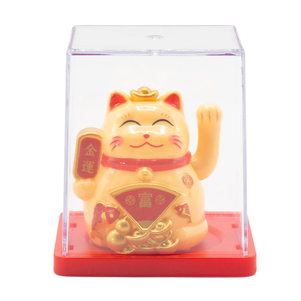 Mini Solar Money Cat in Display Box - Yellow – view 6