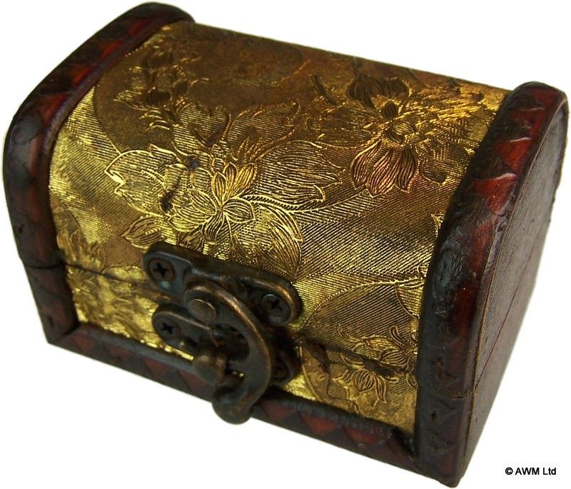 Colonial Box, Gold Panel, Vintage Style, Medium – view 5