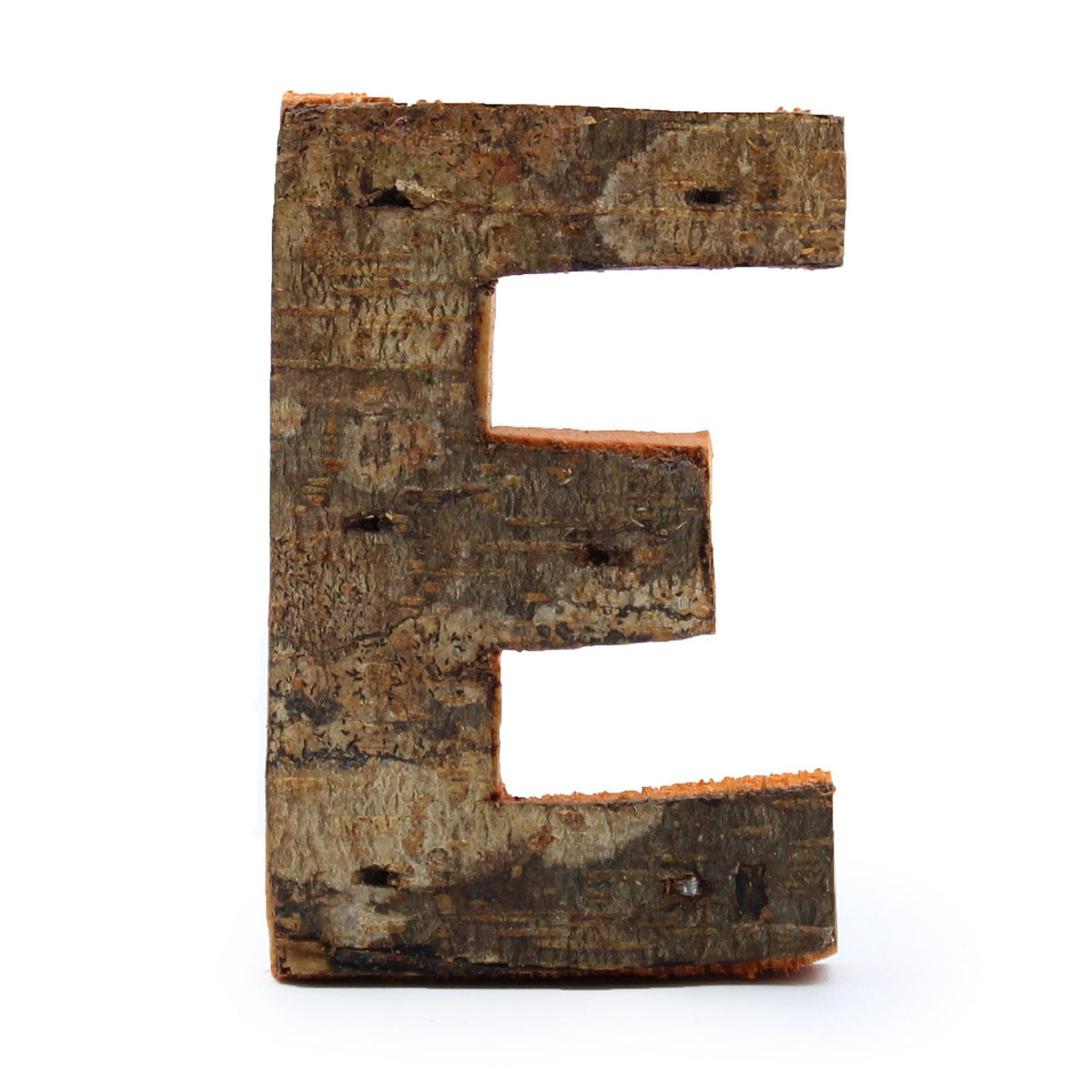 Rustic Bark Letter E - 7cm – view 2