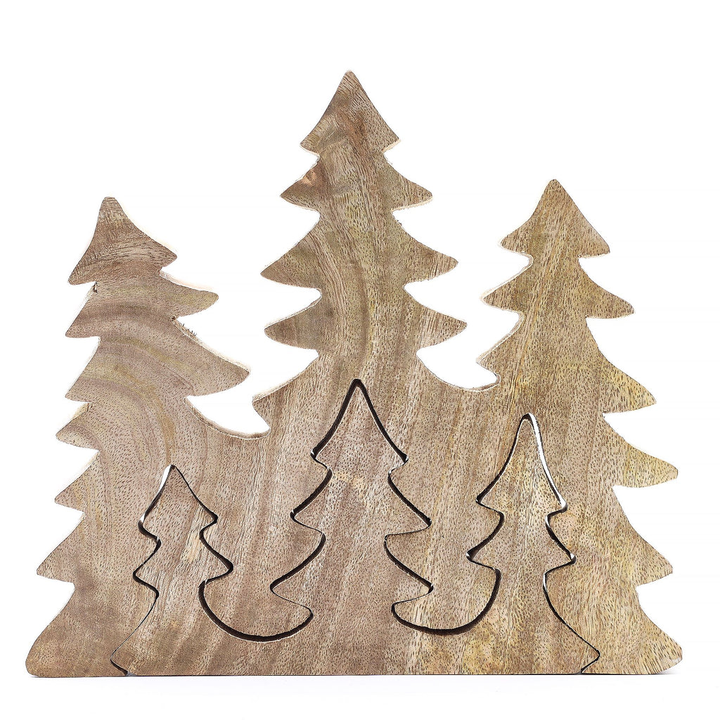 Three Trees 3D Wooden Decoration - 20 x 23 cm – view 3