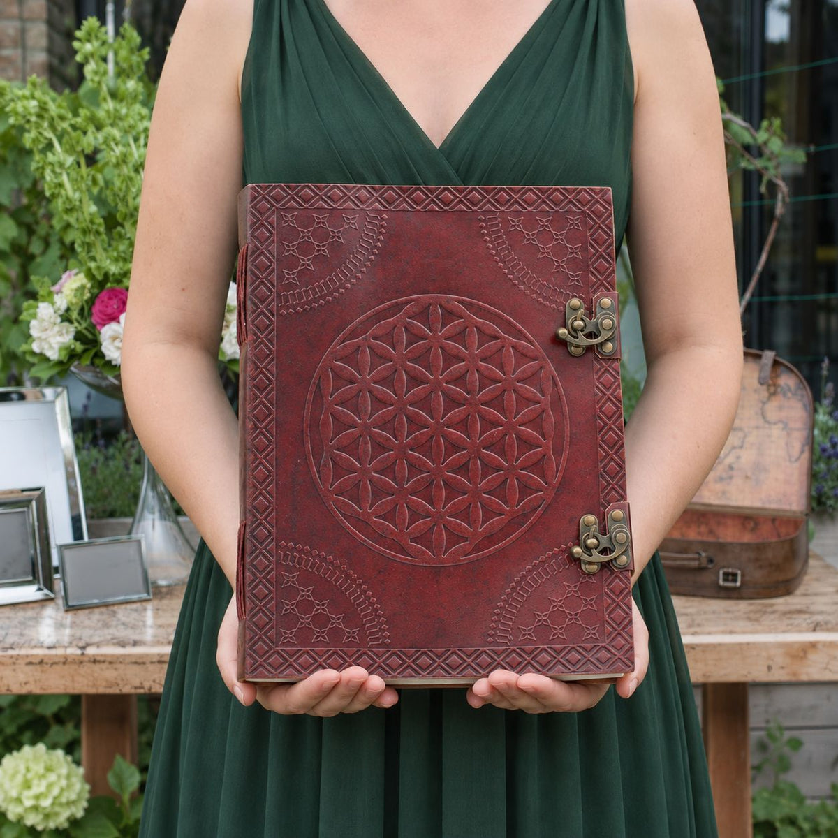 Huge Flower of Life Leather Book, 200 Pages – 33x25 cm – view 7