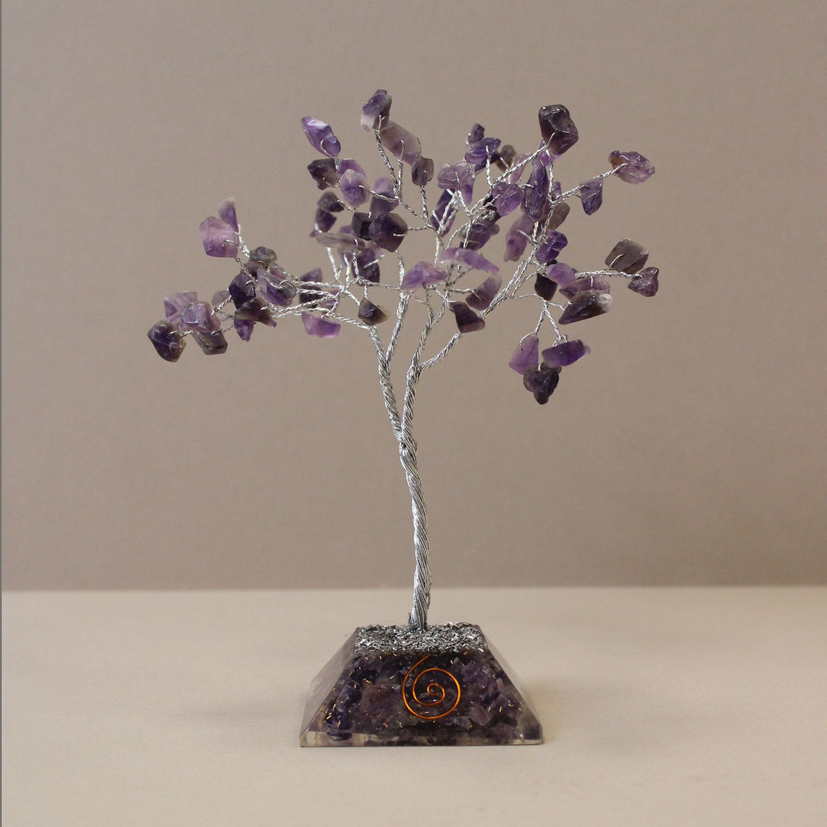 Amethyst Gemstone Tree with Orgonite Base - 80 Stone – view 4