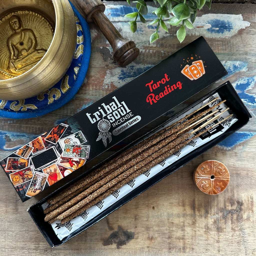 Tribal Soul Tarot Reading Incense Sticks & Ceramic Holder – view 2