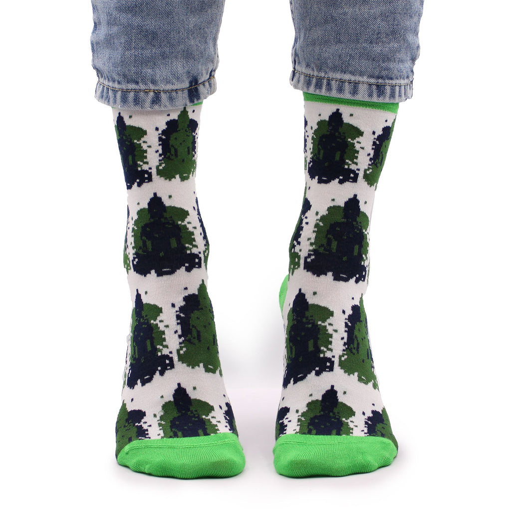 Hop Hare Bamboo Socks Bali Buddha Print (36-40) – view 2