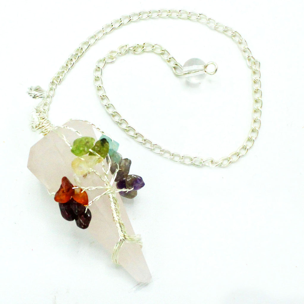 Magic Pendulum - Seven Chakra Rose Quartz – view 4