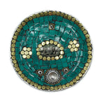Ganesh Plate Tibetan Mosaic Incense Holder – view 3