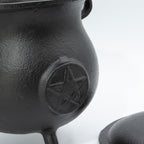 Extra Large Cast Iron Cauldron with Pentagram 23x18cm – view 5