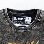 Nomad Sari Stonewashed T-Shirt - Compass of Life - Charcoal - Small – view 2