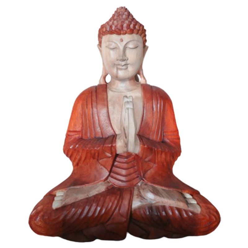 Hand Carved Buddha Statue, Welcome Pose, 40cm – view 7