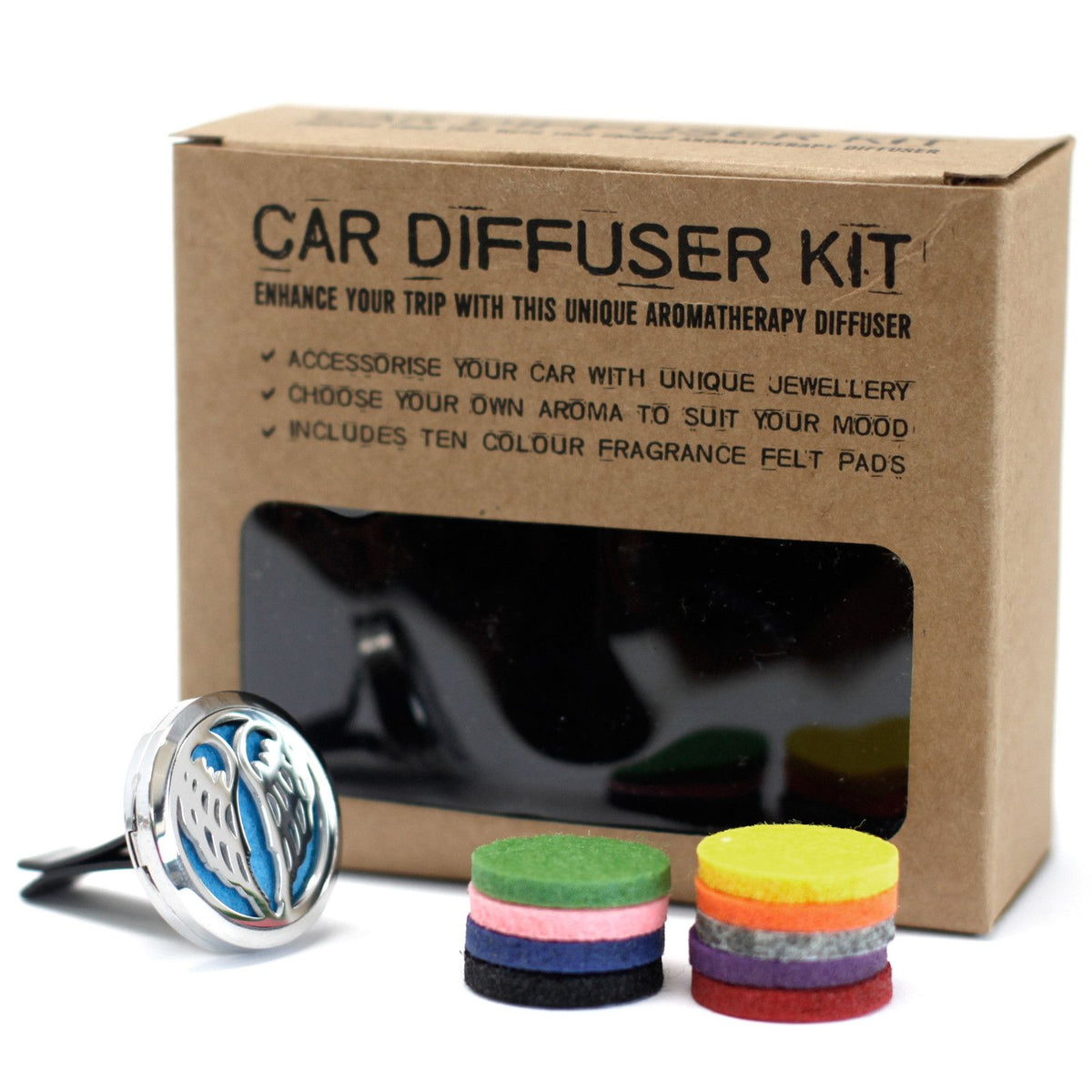 Car Diffuser Locket Kit - Angel Wings - 30mm – view 8