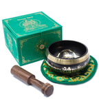 Green Tara Singing Bowl Set - 13cm Brass – view 8