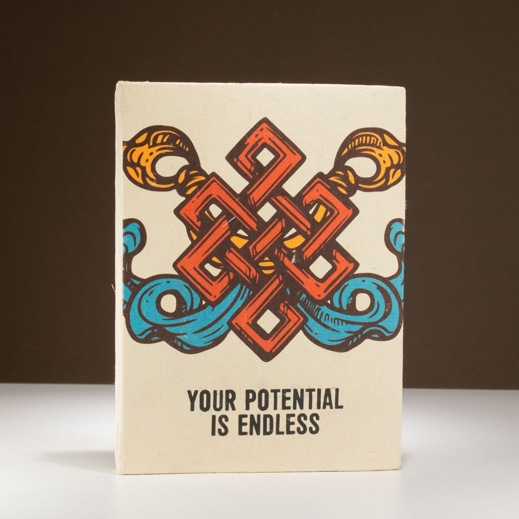 Lokta Notebook – Large – Your Potential Is Endless – view 4