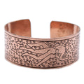 Solid Copper Tibetan Bracelet - Kamasutra Design