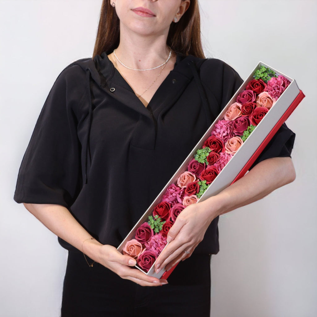 Extra Long Soap Flower Gift Box - Vintage Roses – view 3