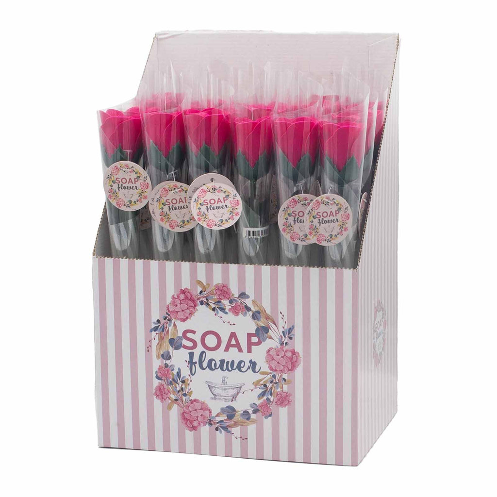 Small Red Rose Soap Flower – view 4