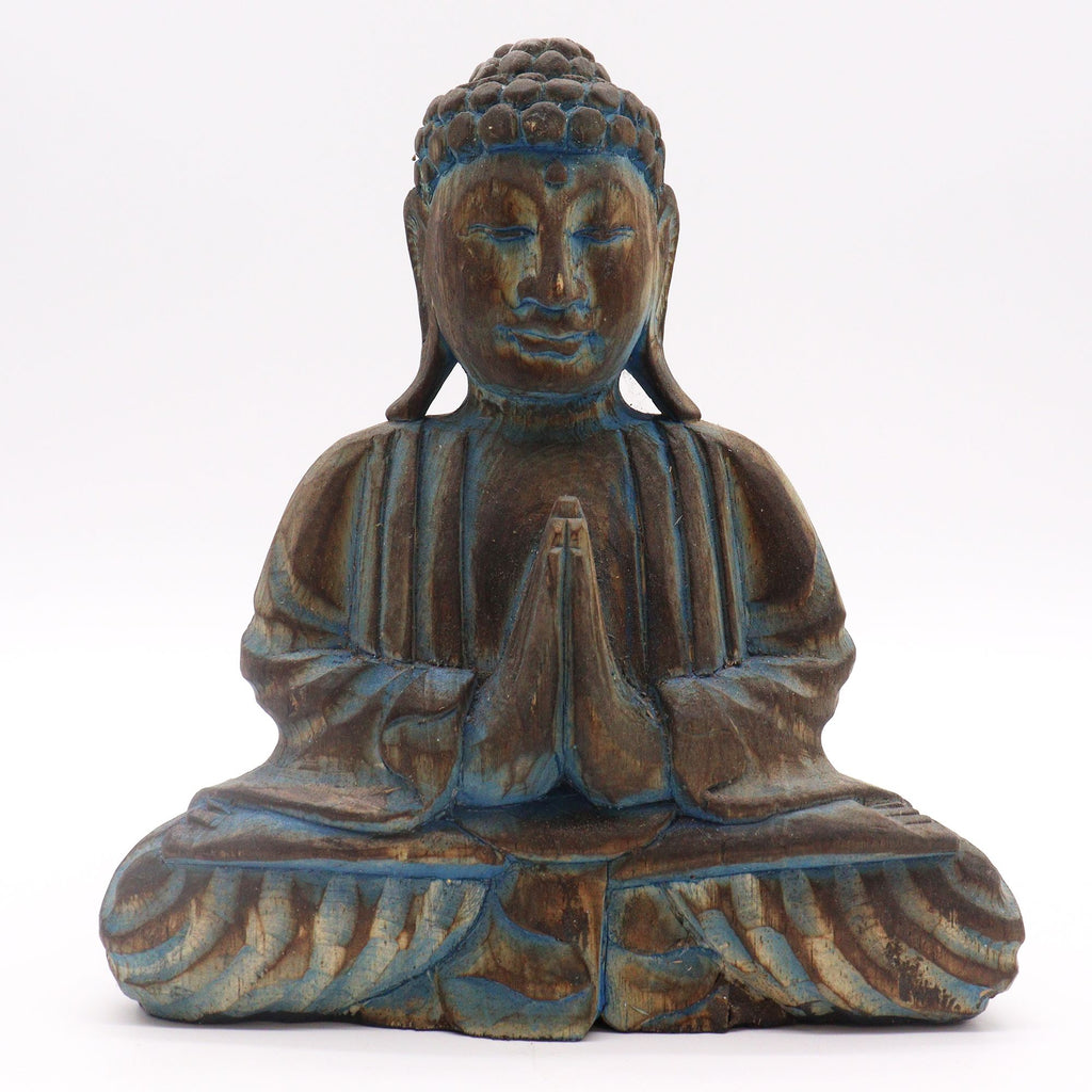 Buddha Feng Shui Set, Flower Mandala, Blue Finish – view 5