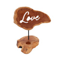 Wooden Tealight Holder Sign - Love