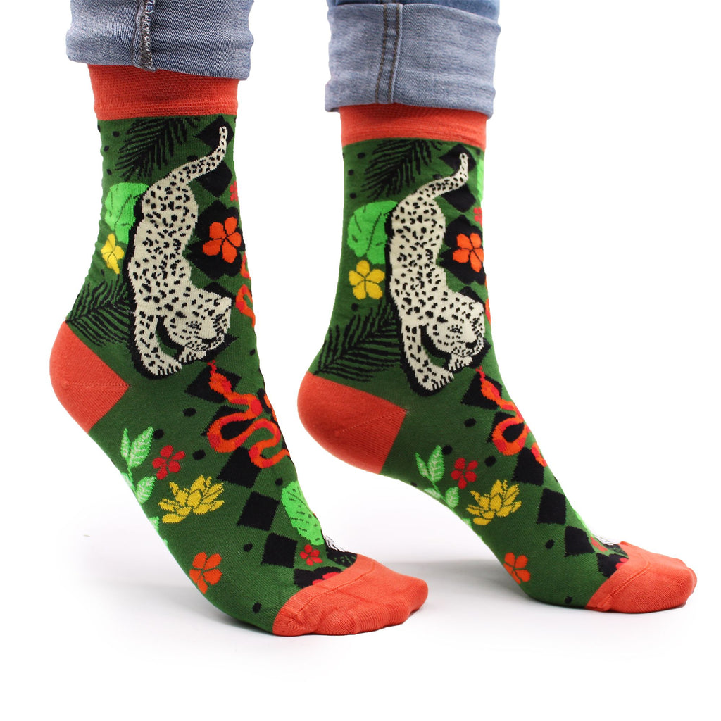 Hop Hare Bamboo Socks Bali Jungle Print (36-40)