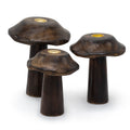 Set of 3 Mushroom Incense Cone Holders 13-11 cm