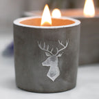 Concrete Wooden Wick Candle - Whiskey & Woodsmoke – view 4