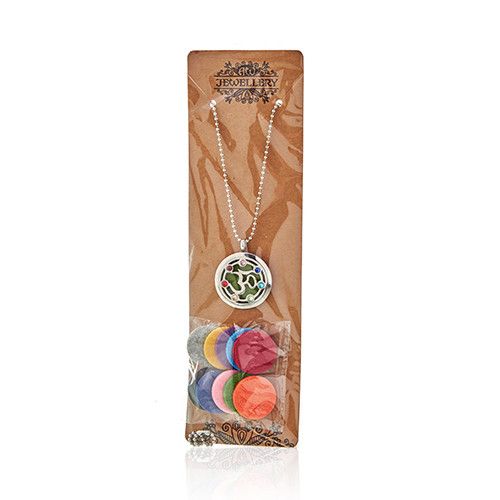 Aromatherapy Diffuser Necklace - OM Chakra 30mm – view 4