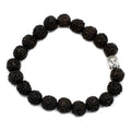 Rudraksha Buddha Bangle Mala - Dark Wood Beads