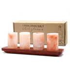 Himalayan Salt Shot Glasses & Wood Tray - Set of 4 – view 5