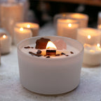Sacral Chakra Crystal Candle - Invoking Dreams with Tiger Eye – view 2