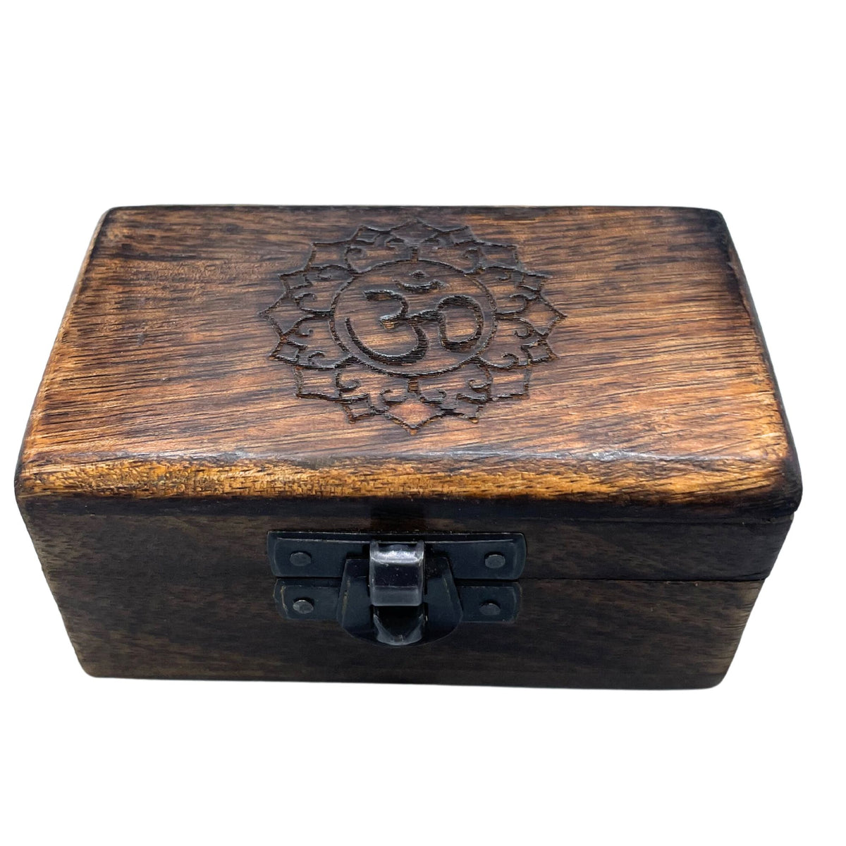 Carved Mango Wood Pill Boxes 9 x 5 x 4 cm – Set of 5 – view 4