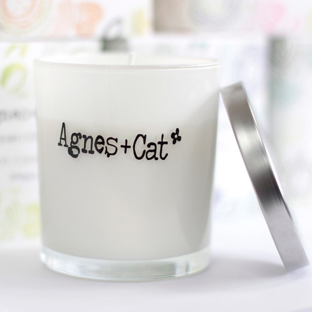 Agnes + Cat Soy Wax Votive Candle - Dolly Blue – view 2