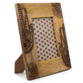 Large Mango Wood Picture Frame, Hamsa, Black