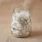 Tall Glass Jar Candle - Drawn by Flame Birds – view 3