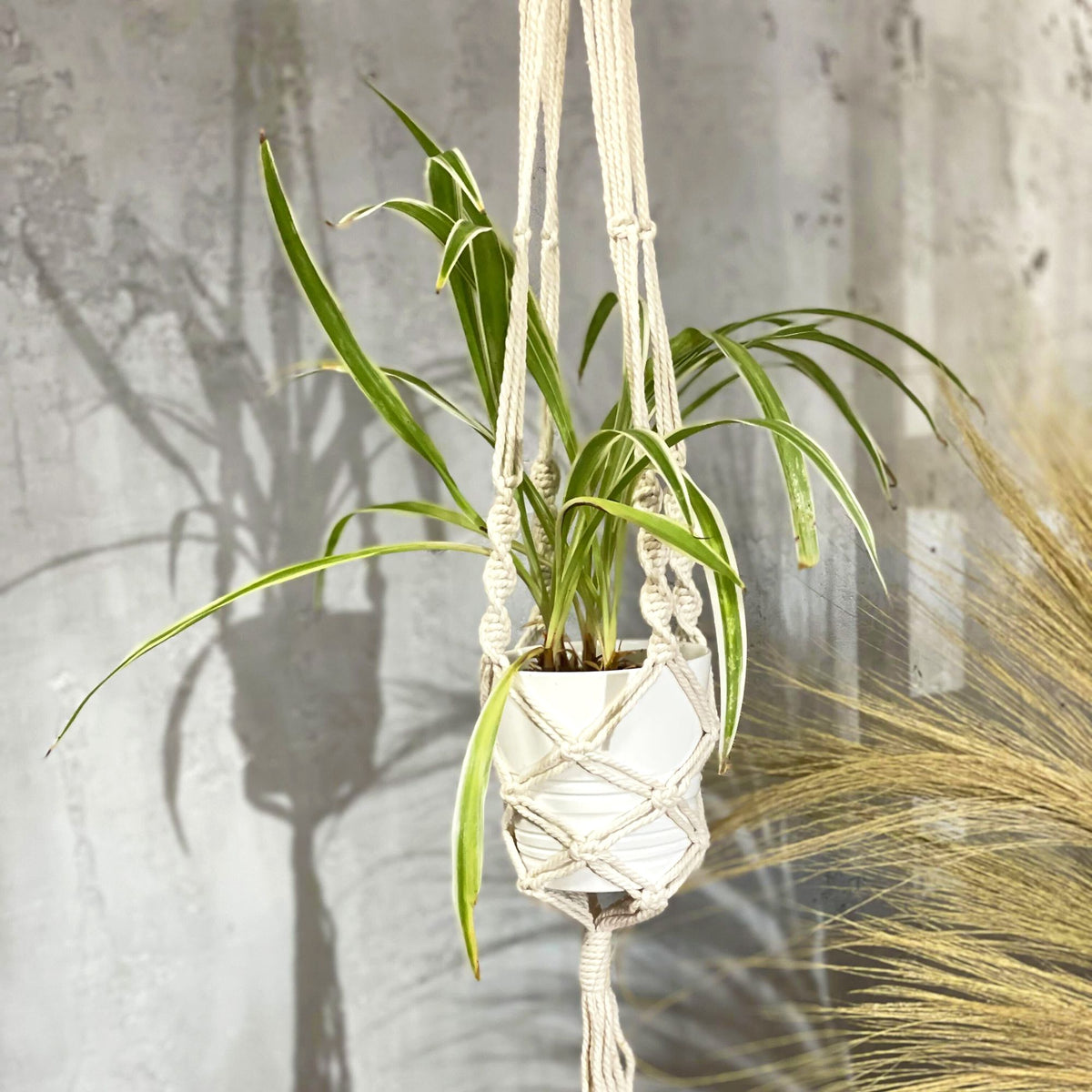 Large Macrame Plant Hanger - Extra Long, 90cm – view 3