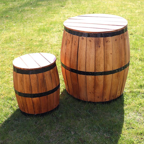Beer Barrel Stool 38x32cm - Natural – view 4