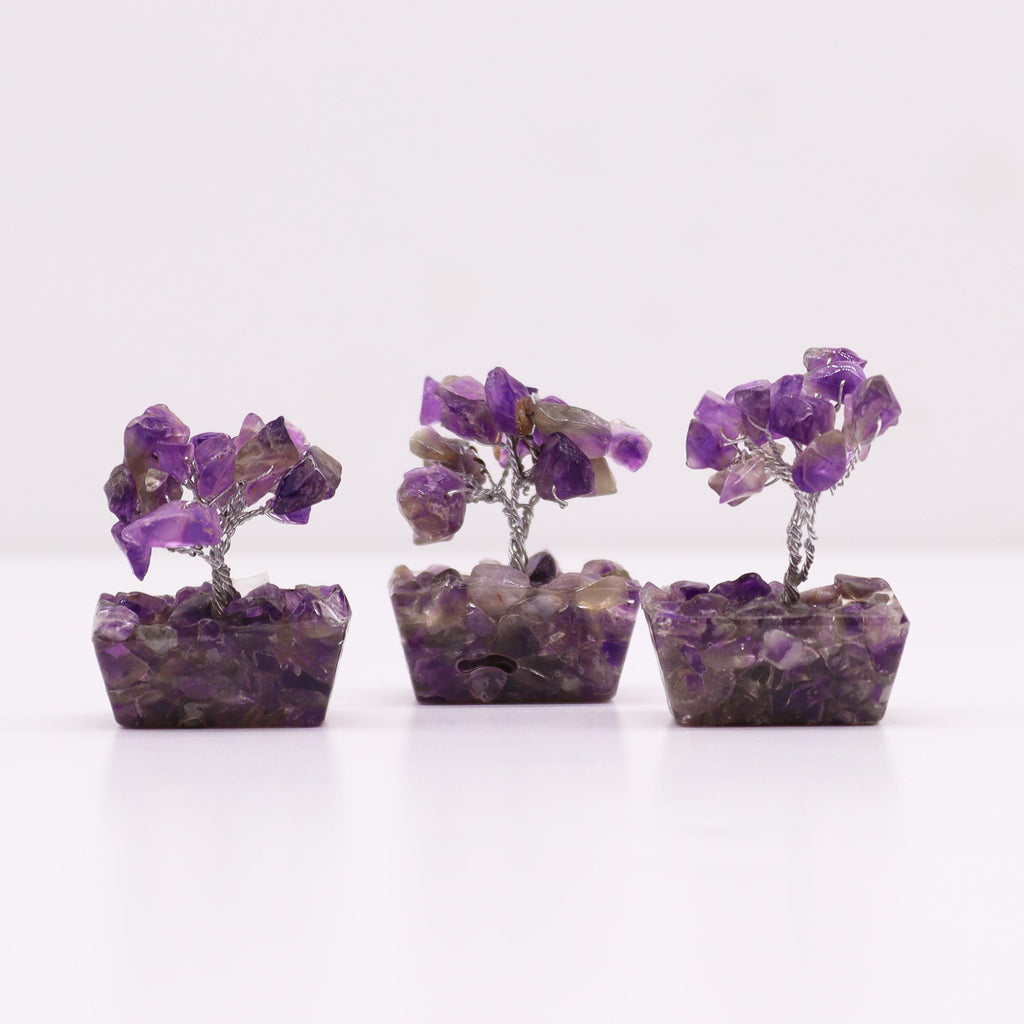 Mini Gemstone Tree on Orgonite Base, Amethyst – view 5