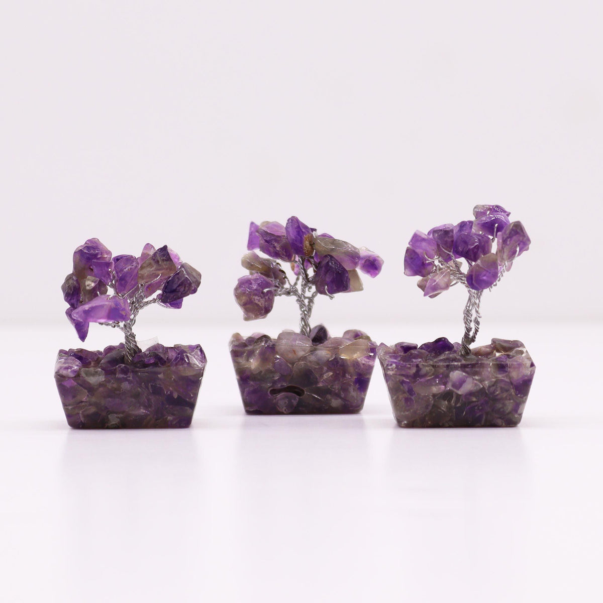 Mini Gemstone Tree on Orgonite Base, Amethyst – view 5
