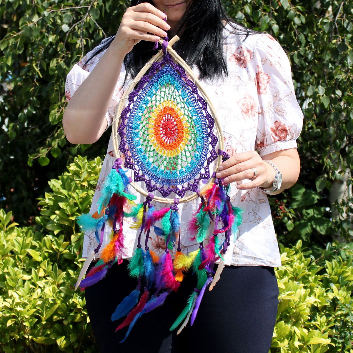 Bali Dreamcatcher - Large Multi Teardrop – view 6