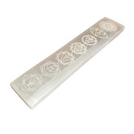 Selenite Charging Plate 20cm - Chakra Design – view 3