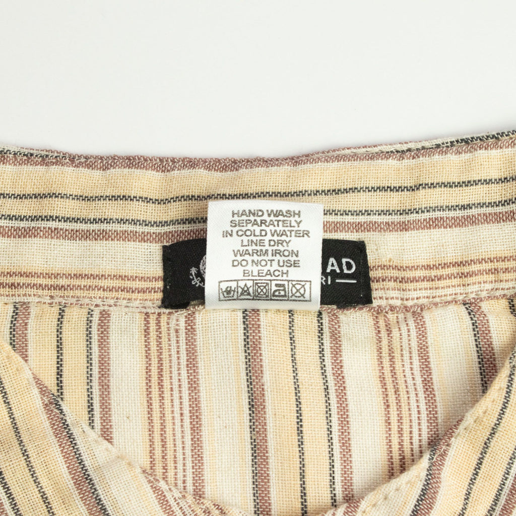 Nomad Sari Grandad Shirt - Brown Beige - Large – view 7
