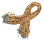 Faux Suede Pendant Cord 2.5mm x 55cm - Tan – view 2